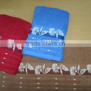 wholesale cotton bench bath towel/face towel