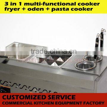 Combination Cooking Equipment Counter Top Pasta Cooker Fryer Oden Boiler for Restaurant photo-2