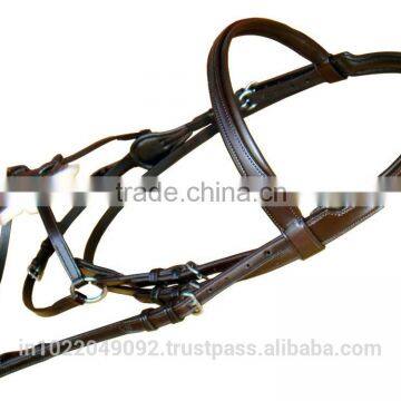 Leathe Bridle with padding and diamonds