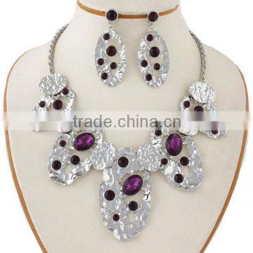 Hot sell fashion crystal jewelry set custom MLJS 05