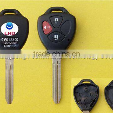 2+1 buttons remote key fob case key blanks for Toyota Camry key cover
