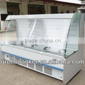 display fruits and vegetables refrigerator showcase for commercial used