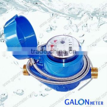 Multi-jet water meter with reed switch pulse