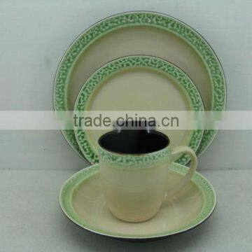 16pcs handpainted dinner set/ceramic stoneware tableware