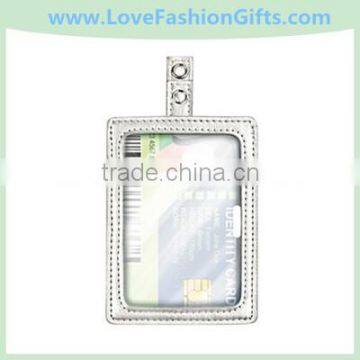 Silver ID Badge Holder for Key Cards and ID Cards, 4" x 2.5"