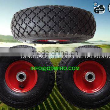 10" 3.50-4 Pneumatic rubber wheel for hand truck