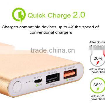Quick Charge 2.0 Aluminum Smart Power Bank 10000mah Quality Choice photo-2