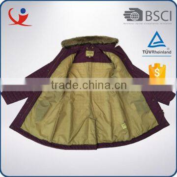 Fashionable Winter Waterproof Windpoof Nylon Woman Long Jacket