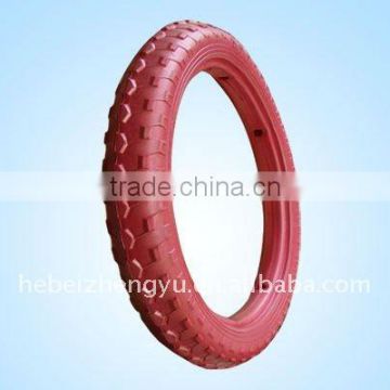 Red foam tires