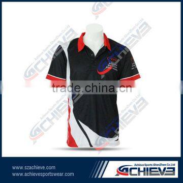 custom heat transfer logo high quality polo shirt