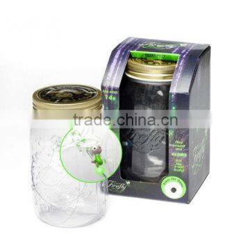 Green Realistic Firefly in a Jar with LED Imagic Firefly in a Jar Charming Fluttering Butterfly Jay Creative Firefly Gifts