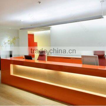 KKR Acrylic Solid Surface Reception Desks With Led Light photo-2