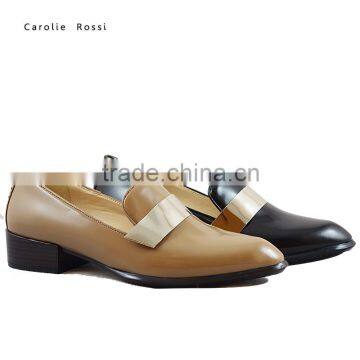 Italian women office designer formal shoe no laces