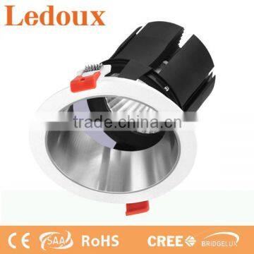 CE SAA approved COB led spot light 125mm cut out 23watt 15/24/38/60degree beam angel ledoux