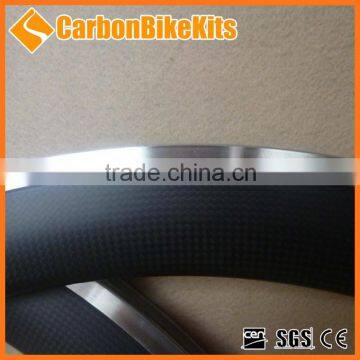 CarbonbikeKits CA50-23 50mm Clincher Carbon Fiber Bike Rim With Alloy Braking Surface