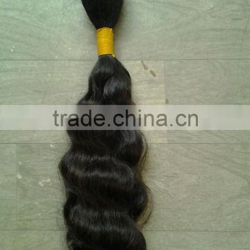 Temple Wavy Brown Bulk Hair