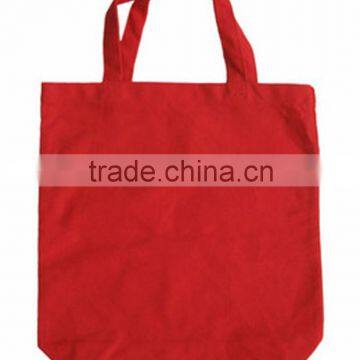 Eco-friendly Red Canvas Tote Bag For Shopping