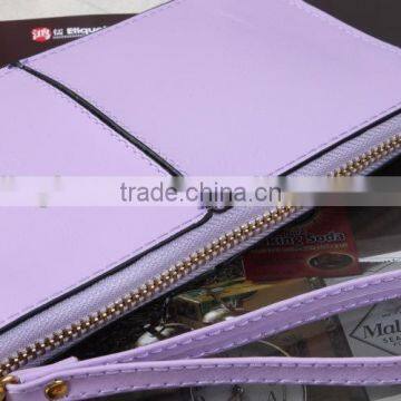 2016 New Design Wallet Purple Leather Wallet Lady's Long Wallet photo-6