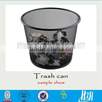 metal power coated waste bin