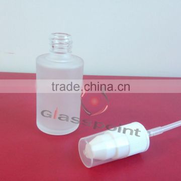 1oz frosted glass bottles, cosmetic glass bottles with sprayer