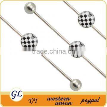 BA01075 cool industrial body piercing , stainless steel industrial barbell