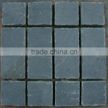 natural edge pieces green color slate tile culture stone paving