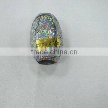 Golden Holographic Ribbon Egg