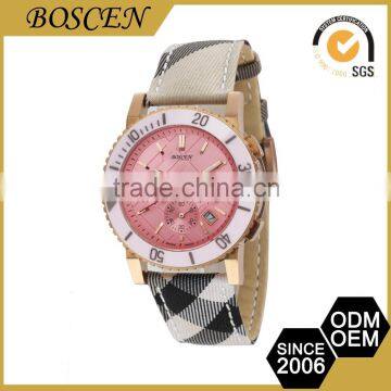 Modern Custom Fit Direct Factory Price Stainless Steel Back Geneva Quartz Watches