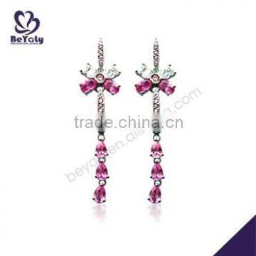 hot sale high quality sterling silver guitar earring
