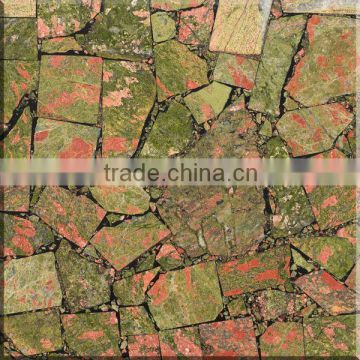 gs8001 Unakite Stone 600*600mm gemstone tile manufacturer