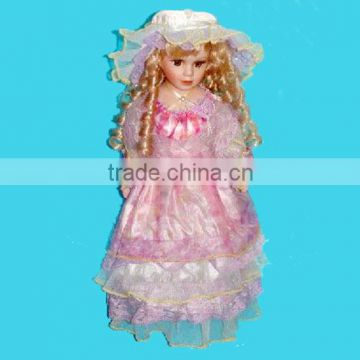 Lifelike Ceramic Dolls New Toy Girls Cloth & Rayon