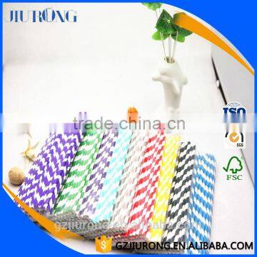 Promotional ecofriendly stripe paper straws