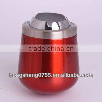 Red color stainless steel ashtrays with high quality for wholesale