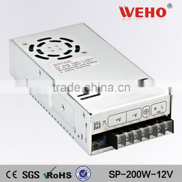 High current 12v 16a SP-200-12 500w with PFC power supply