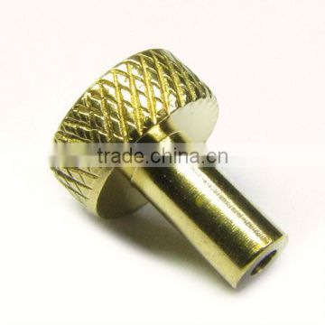 Customized CNC metal precision part Brass plate brass tube stamping parts brass screws with gold-plated