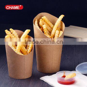 Eco-friendly customized printed cone fried chips packaging boxes