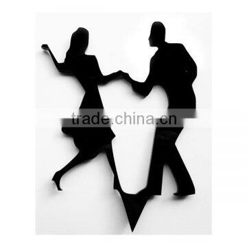 Couple plastic acrylic wedding doll cake topper wholesale