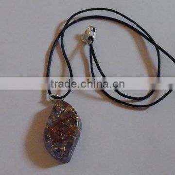 Amethyst Orgone Orgone Eye Pendent With Cord : Wholesaler Manufacturer