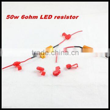 2016 NEW PRODUCE+50W 60hm LED Road Resistor For Car Fix of Turning/Signal/Running Lights