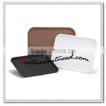 P146 High Quality ABS Oblong Anti Skid Check Food Tray