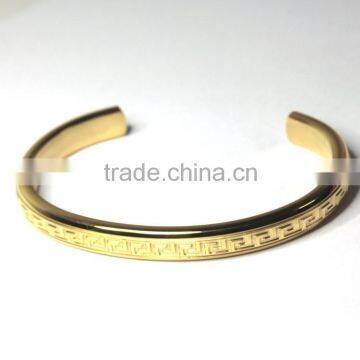 Fashion girls latest design model bracelet gold bangles