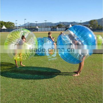 2016 popular outdoor game inflatable bubble football for people