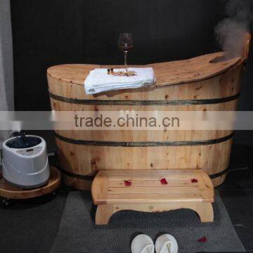 Wooden barrel bathtub cedar wood wooden massage tub