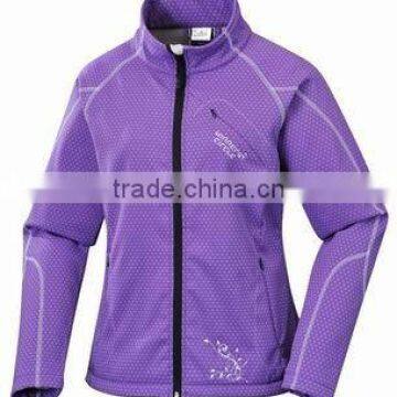 2015 ladies softshell jacket without hood(AL0124)