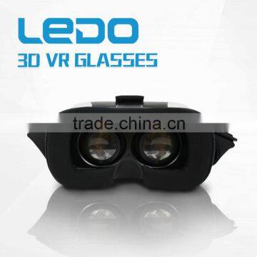 Newest fashion VR Box Virtual Reality Headset 3D Video Movie Game Glasses with Bluetooth Remote Control VR008