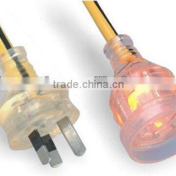 Australian SAA extension cords 3G with light