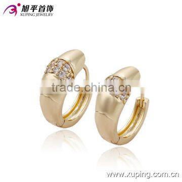 New look fashion simple design 14k gold plated earrings with low prices