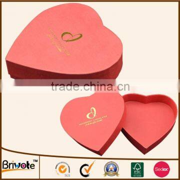 Chocolate praline box heart shape chocolate packaging box