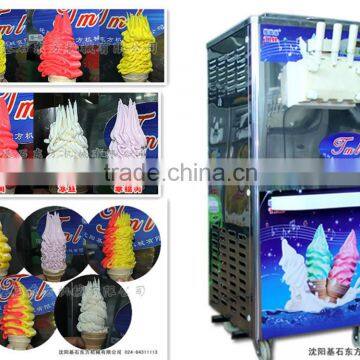 Thre Outlets Three Flavour TML Rainbow Soft Serve Ice Cream Machine on hot sale