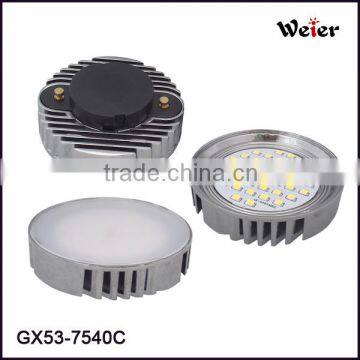 China extru aluminum with pc cover 8W GX53 LED Cabinet Lamp for ceiling